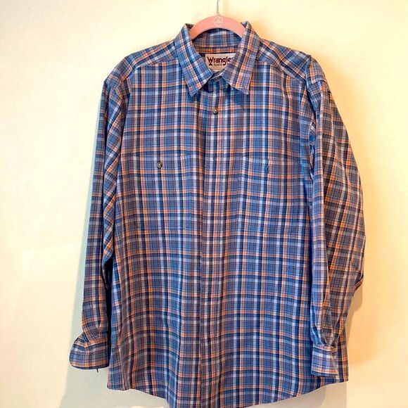 Wrangler rugged button down long sleeve men’s shirt size extra large - Picture 1 of 5